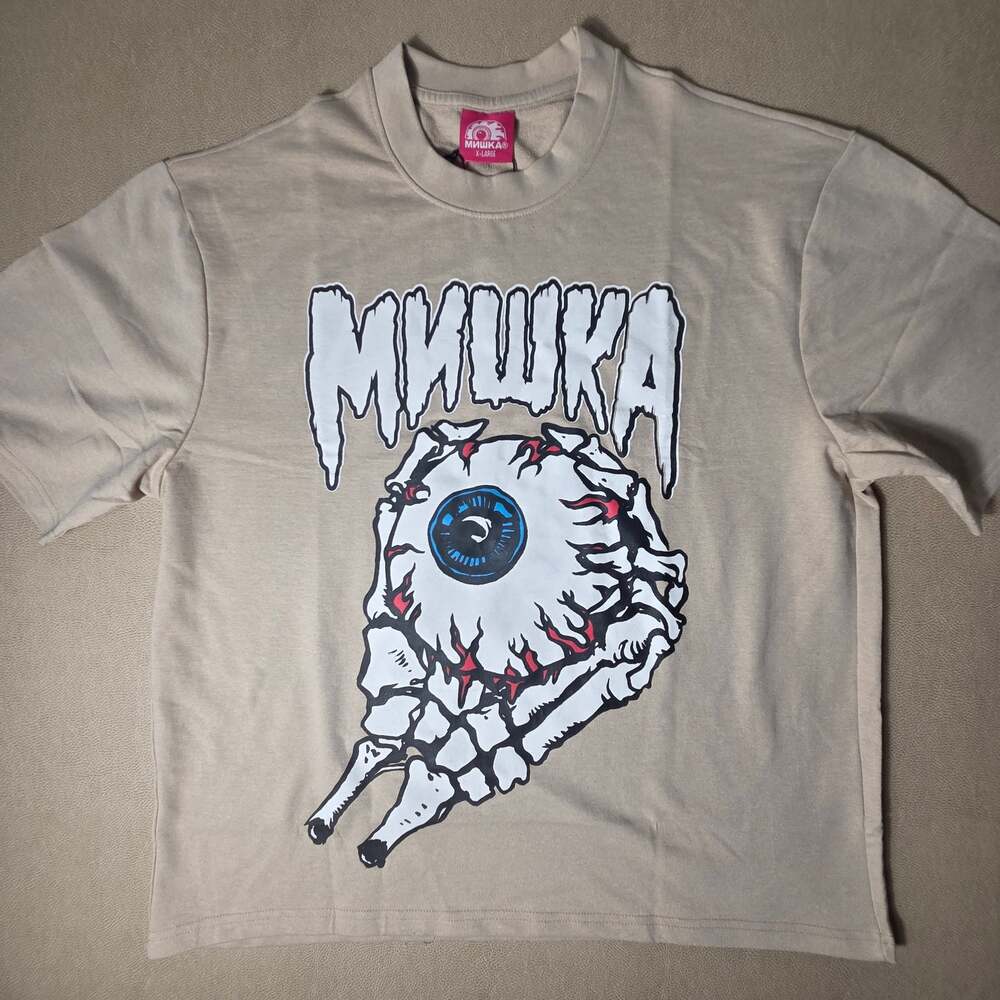 Mishka NYC Keep Watch Eyeball Skeleton Hand French Terry Graphic Tee XL NWT